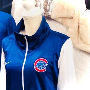 NIKE | M | Women’s Cubs Navy Blue White Full Zip Lightweight Zip Up Jacket